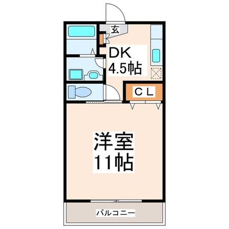東京塚 徒歩2分 1階の物件間取画像